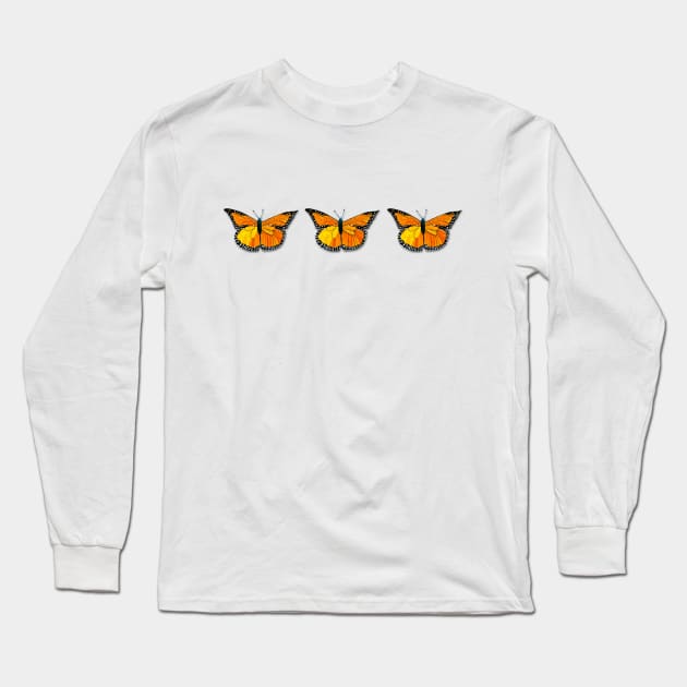 Monarch Butterflies Long Sleeve T-Shirt by KC Morcom aka KCM Gems n Bling aka KCM Inspirations